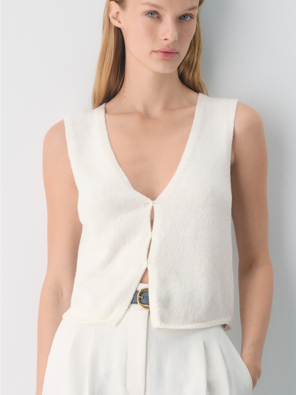 Aritzia Basque Knit Sweater Vest